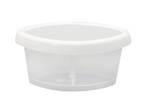 وعاء بلاستيك دائري لحفظ الأطعمة حجم 80 مل،  CX043